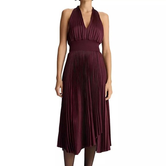 A.L.C. Dresses & Skirts - A.L.C. Rose Satin Pleated Midi-Dress - NWT - Size 4 - From Saks 5th Avenue